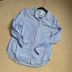 Women’s H&M Button Up Dress Shirt Striped Size 6